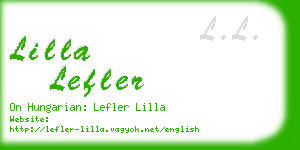 lilla lefler business card